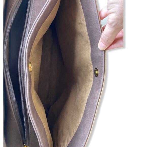 DVF tri-tone brown large overnight bag - Picture 8 of 11